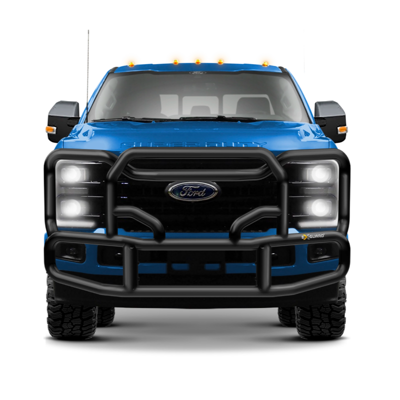 Ex-Guard Grille Guard on Blue Ford F-250