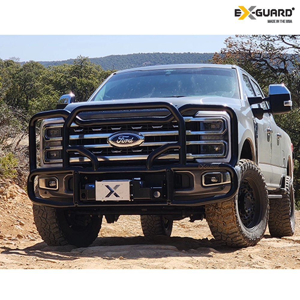 Ex-Guard Grille Guard and Bracket Kit for Ford F-250 '17-Newer Super Duty