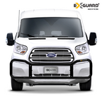 White Ford van with XGuard bumper on a white background