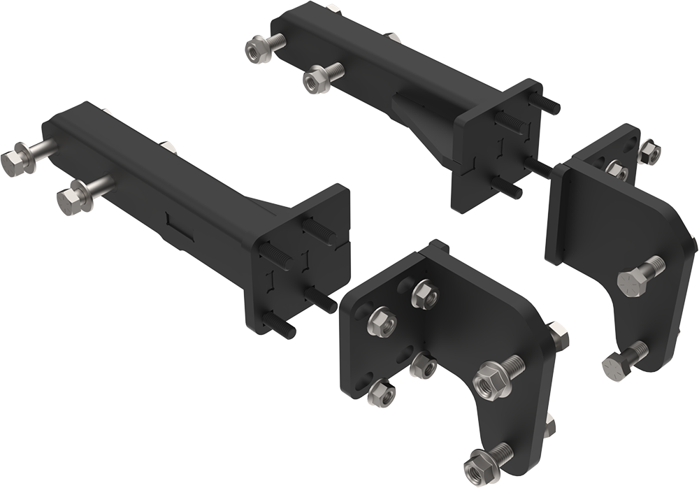 MB-19FX-RM45 - Bracket Mounting Kit for Ex-Guard Grille Guards - Ram 4500 & 5500 Pickups