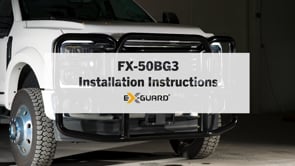 Grille Guard for Ford® F-250® '17-Newer Super Duty® by Ex-Guard® and Bracket Kit